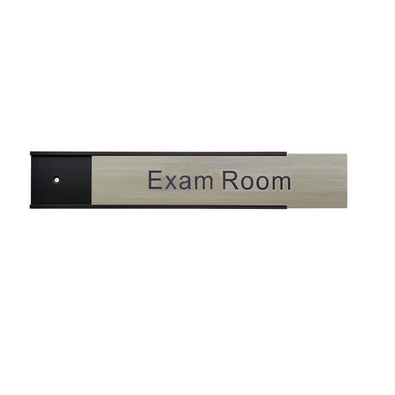 Icomecn Nameplate Holder Wall or Door 5Pack Black 2â€œ Ã— 8â€ - Image 2